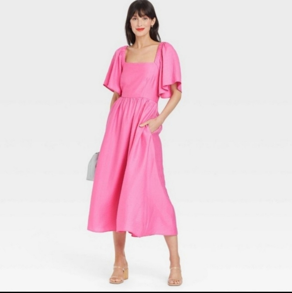 A New Day Pink Spring Summer Dress